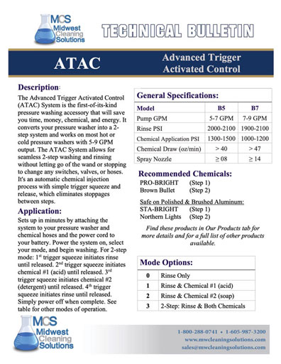ATAC System technical bulletin